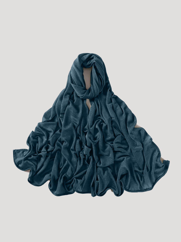 حجاب جيرسي مضلع - رمادي