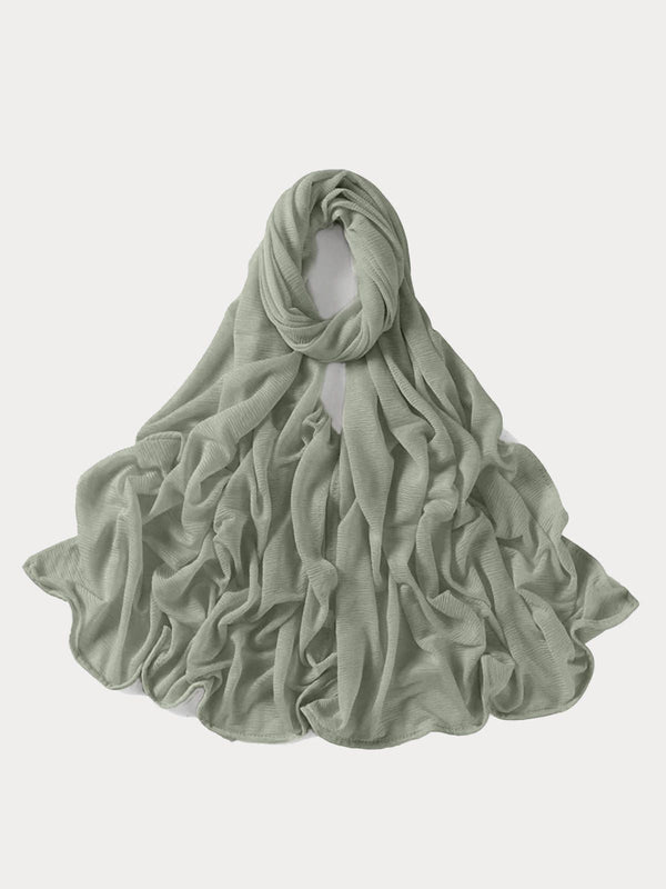 حجاب جيرسي مضلع - رمادي