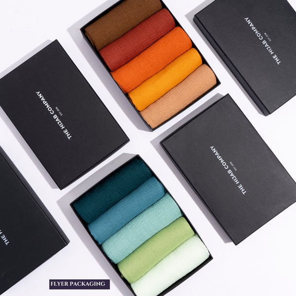 Crimps Hijab - Bundle of 6 - Flyer Packaging