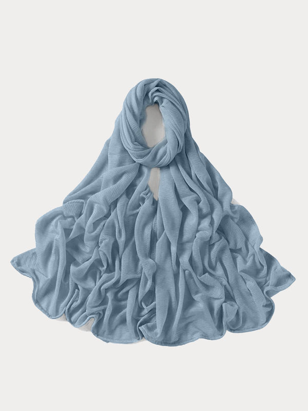 حجاب جيرسي مضلع - رمادي