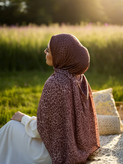 Cobblestone Printed Modal Hijab