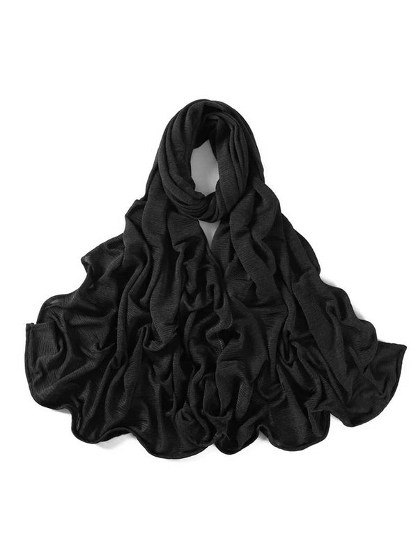 حجاب جيرسي مضلع - رمادي