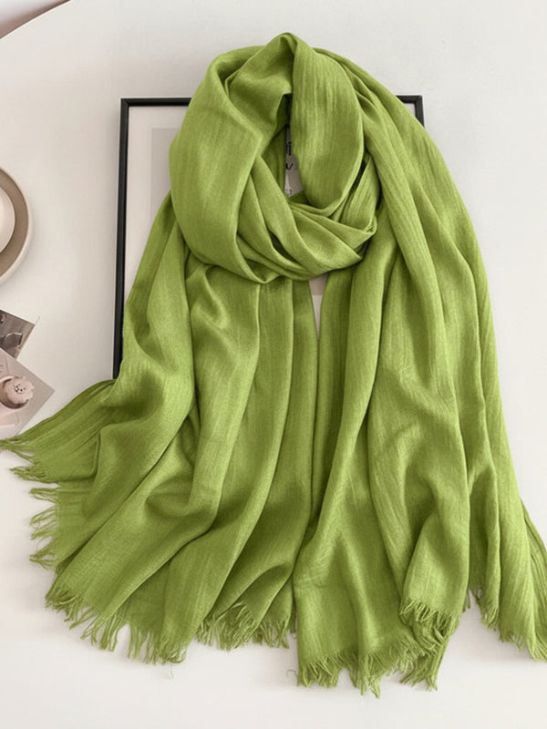 Cozy Cotton Hijabs - Apple Green