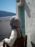 Marble Cotton Hijabs - Ash Grey