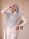 Organic Bamboo Jersey Hijab - Ash Grey