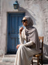 Marble Cotton Hijabs - Ash Grey