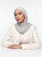 Ribbed Jersey Hijabs - Ash