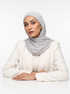 Ribbed Jersey Hijabs - Ash