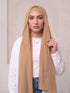 Built-in Magnet Hijab - Wheat Brown
