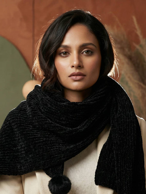 Snuggle-soft Muffler - Black