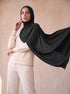 Organic Bamboo Jersey Hijab - Black