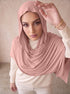 Organic Bamboo Jersey Hijab - Blush Pink