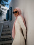 Marble Cotton Hijabs - Blush Pink