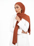 Ribbed Jersey Hijabs - Bronze
