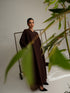 Relaxed Zip Maxi Abaya - Coffee Brown