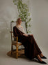 Relaxed Zip Maxi Abaya - Coffee Brown