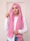 Built-in Magnet Hijab - Bubblegum