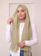 Built-in Magnet Hijab - Sage Green