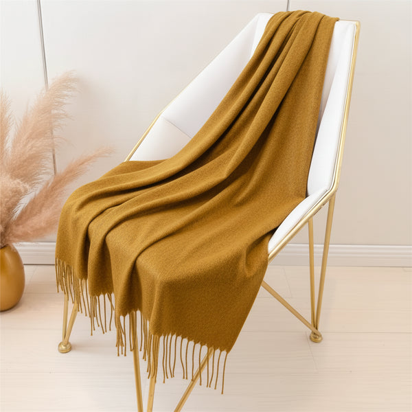 Cloud Cashmere Scarves - Mustard