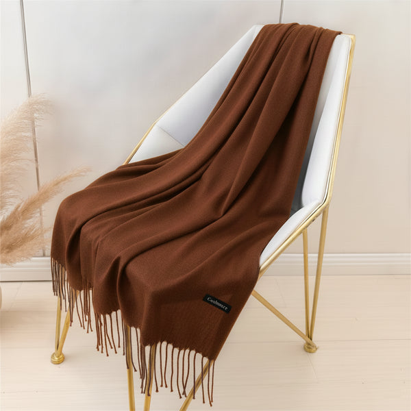 Cloud Cashmere Scarves - Coffee Brown
