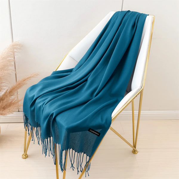 Cloud Cashmere Scarves - Denim Blue