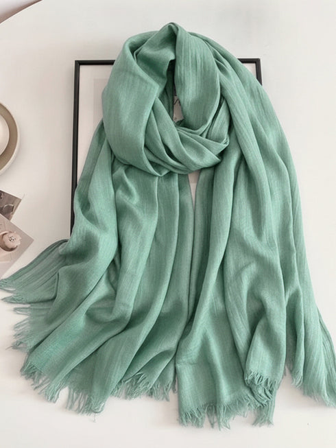 Cozy Cotton Hijabs - Caribbean Green