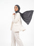 Ribbed Jersey Hijabs - Charcoal