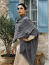 Sequins Blended Pashmina Shawl - Charcoal Grey
