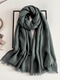 Cozy Cotton Hijabs - Charcoal Grey
