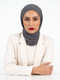 Ribbed Jersey Hijabs - Charcoal