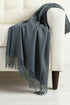 Plain Cashmere Scarves - Charcoal