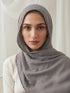 Noor Lace Hijab - Charcoal
