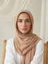 Noor Lace Hijab - Chestnut