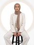 Ribbed Jersey Hijabs - Chestnut