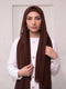 Built-in Magnet Hijab - Coffee