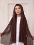 Built-in Magnet Hijab - Coffee