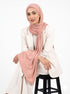 Ribbed Jersey Hijabs - Coral