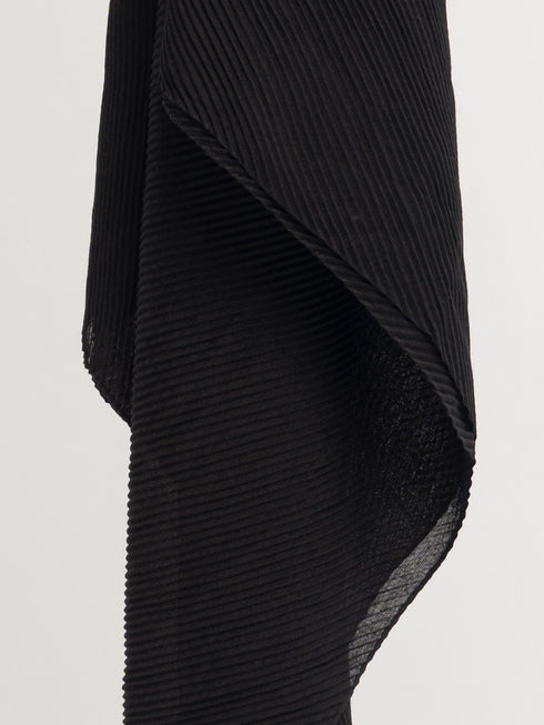 Cotton Pleat Hijabs - Black