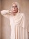 Organic Bamboo Jersey Hijab - Cream