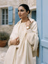 Sequins Blended Pashmina Shawl - Cream