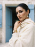 Sequins Blended Pashmina Shawl - Cream