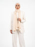 Ribbed Jersey Hijabs - Cream
