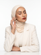 Ribbed Jersey Hijabs - Cream