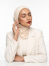 Ribbed Jersey Hijabs - Cream