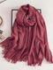Cozy Cotton Hijabs - Dark Pink