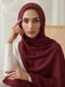 Noor Lace Hijab - Deep Maroon