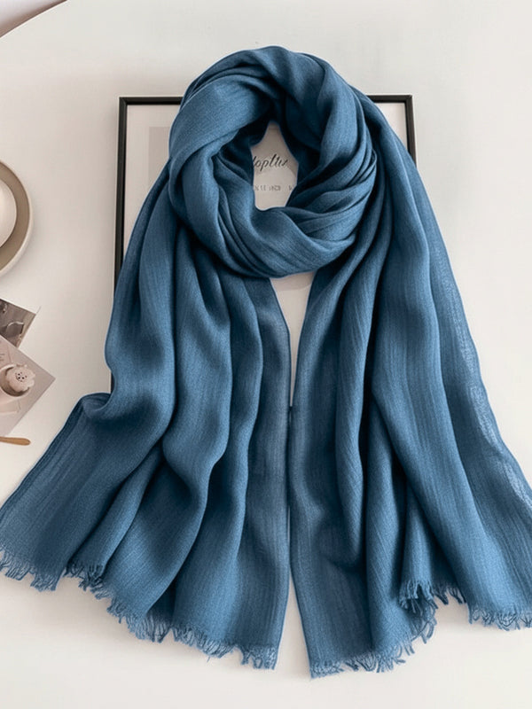 Cozy Cotton Hijabs - Denim Blue