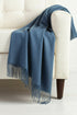 Plain Cashmere Scarves - Denim Blue