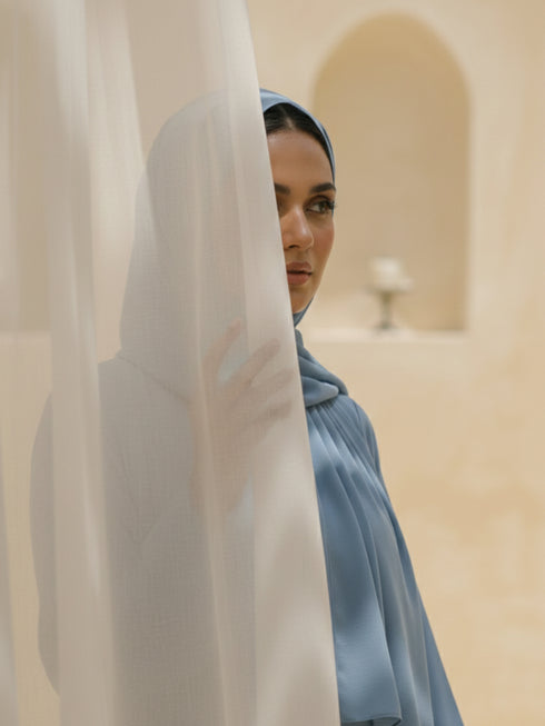 Front Open Georgette Abaya with inner