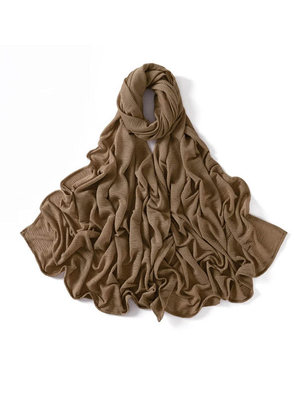 حجاب جيرسي مضلع - رمادي